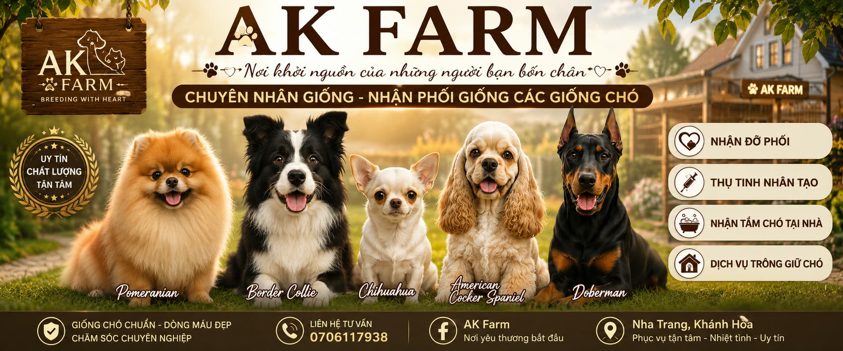 AK Farm – Nơi khởi nguồn của những người bạn bốn chân
